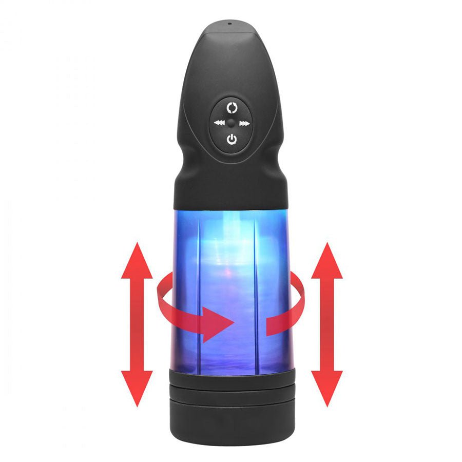 Lovebotz Rechargeable Thrusting Multi-Function Strobing Stroker Masturbators
