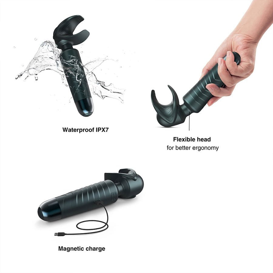 Man Wand Evo Vibrating Male Masturbator | Silicone Magic Wand Massager for Penis Male Vibrators