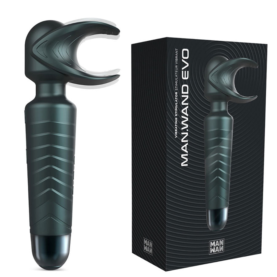 Man Wand Evo Vibrating Male Masturbator | Silicone Magic Wand Massager for Penis Male Vibrators