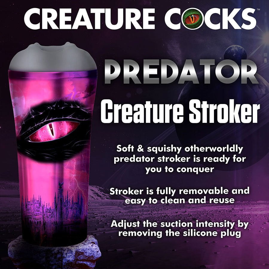 Predator Creature Gun Metal Grey Male Masturbator Masturbators