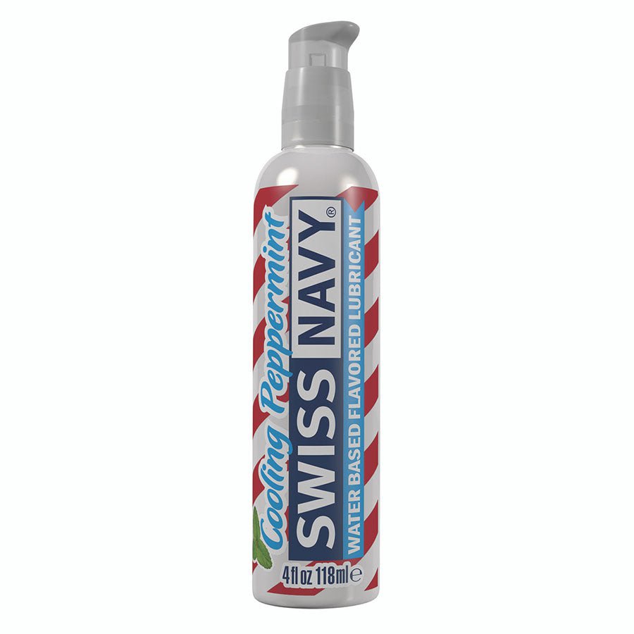 Swiss Navy Water-Based Flavored Edible Sex Lube Lubricant Cooling Peppermint