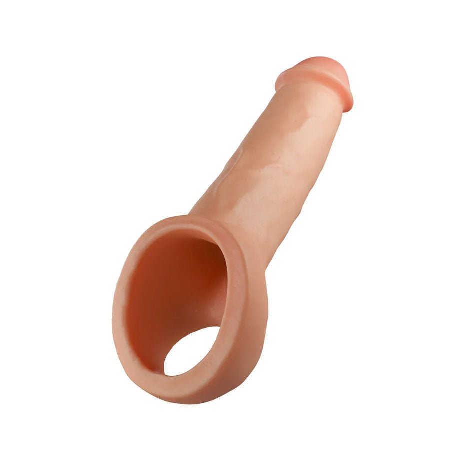 Thrive 8.75 Inch Realistic Dual Density Silicone Penis Extender Sleeve Cock Sheaths