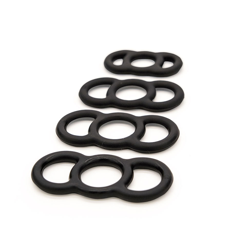 Total Control 4 Piece Silicone Constriction Band Set Cock Rings