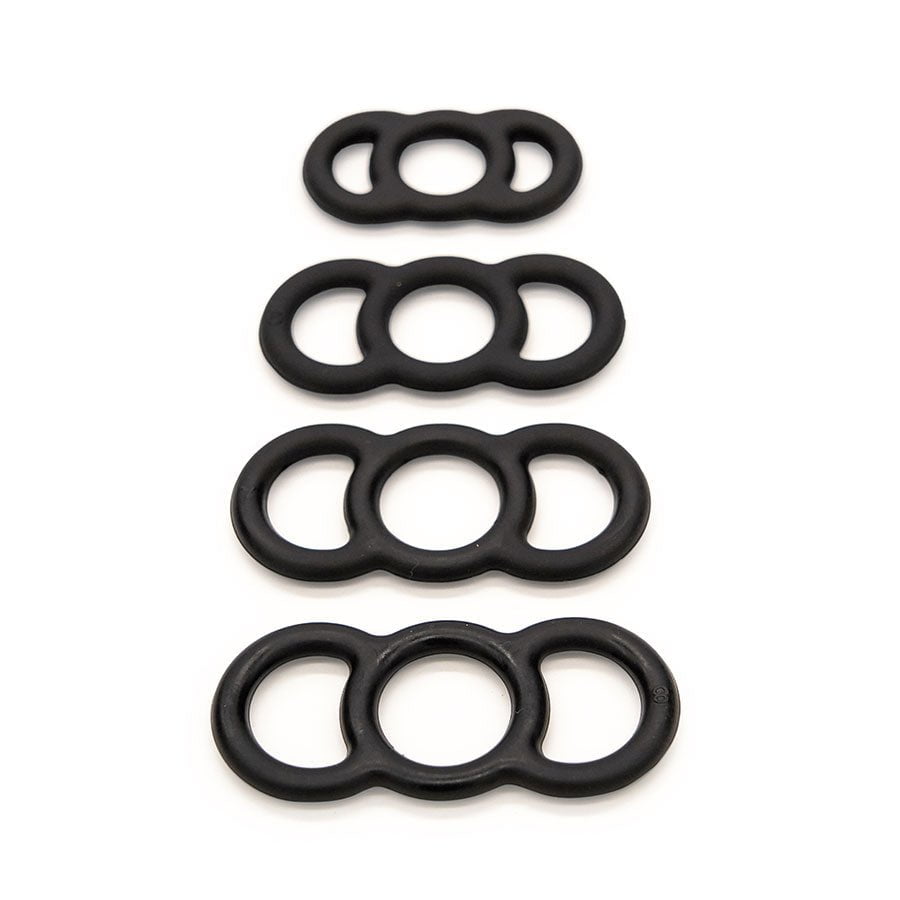 Total Control 4 Piece Silicone Constriction Band Set Cock Rings
