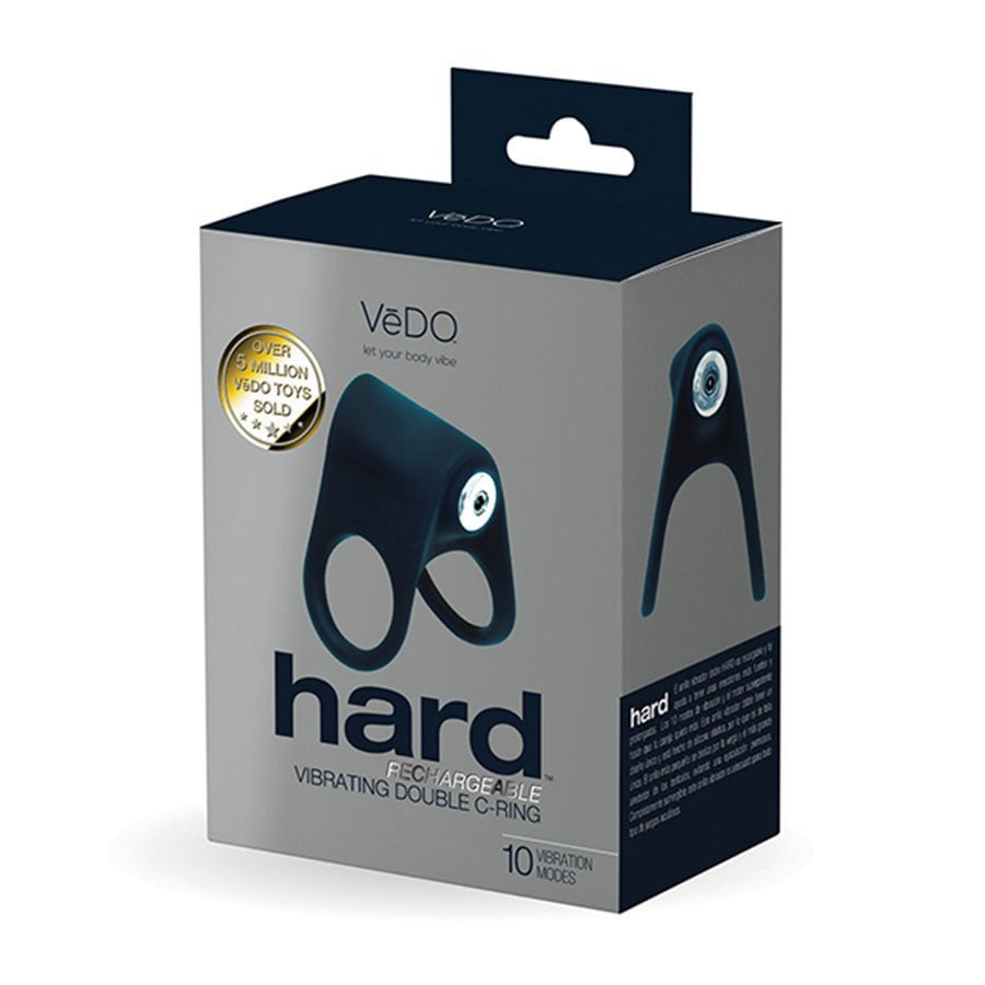 Vedo Hard Silicone Rechargeable Dual Vibrating Cock Ring Cock Rings