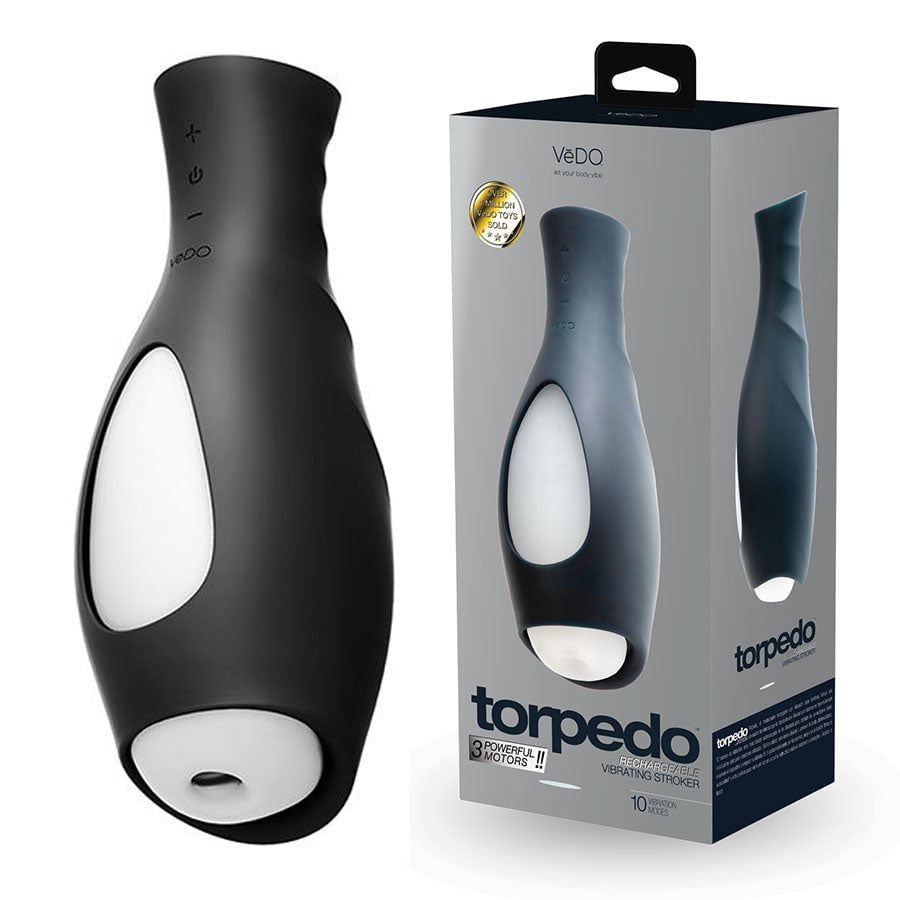 VeDO Torpedo 10 Speed Vibrating Rechargeable Stroker Masturbators