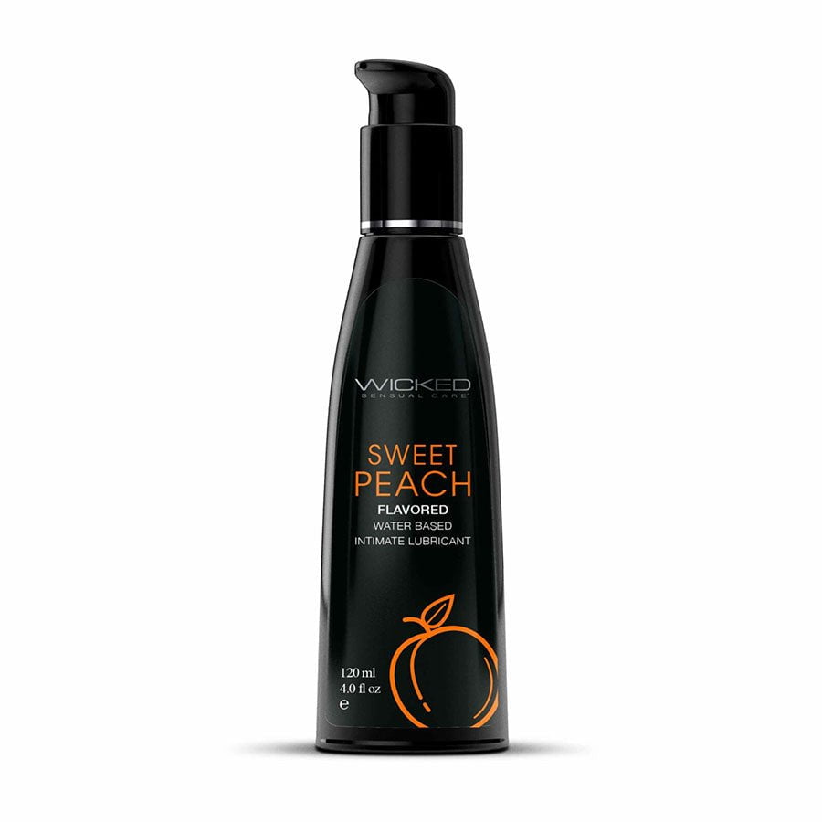 Wicked Flavored Water-Based Edible Lubricant Lubricant Sweet Peach / 4 oz