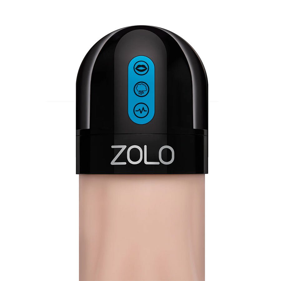 Zolo Gawk Rechargeable Silicone Deep Throat Vibrating Sucking Blowbot Masturbators