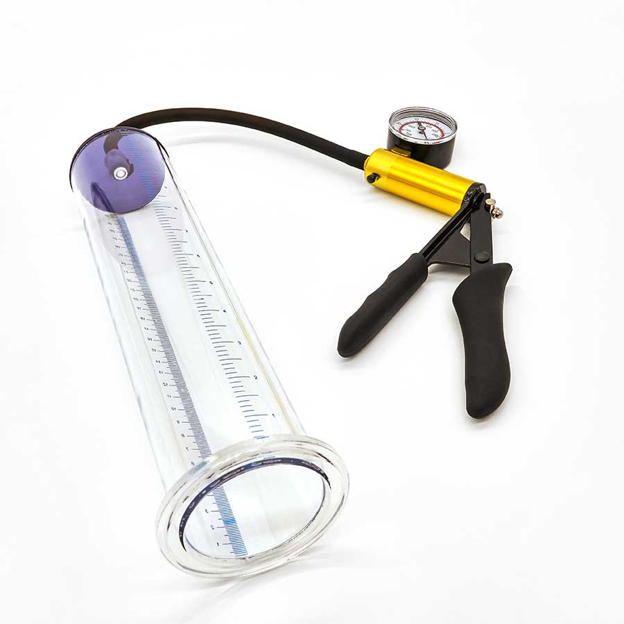 12 Inch Endurance Penis Pump Erection Enlargement System + Silicone Precision Air Grip Penis Pumps