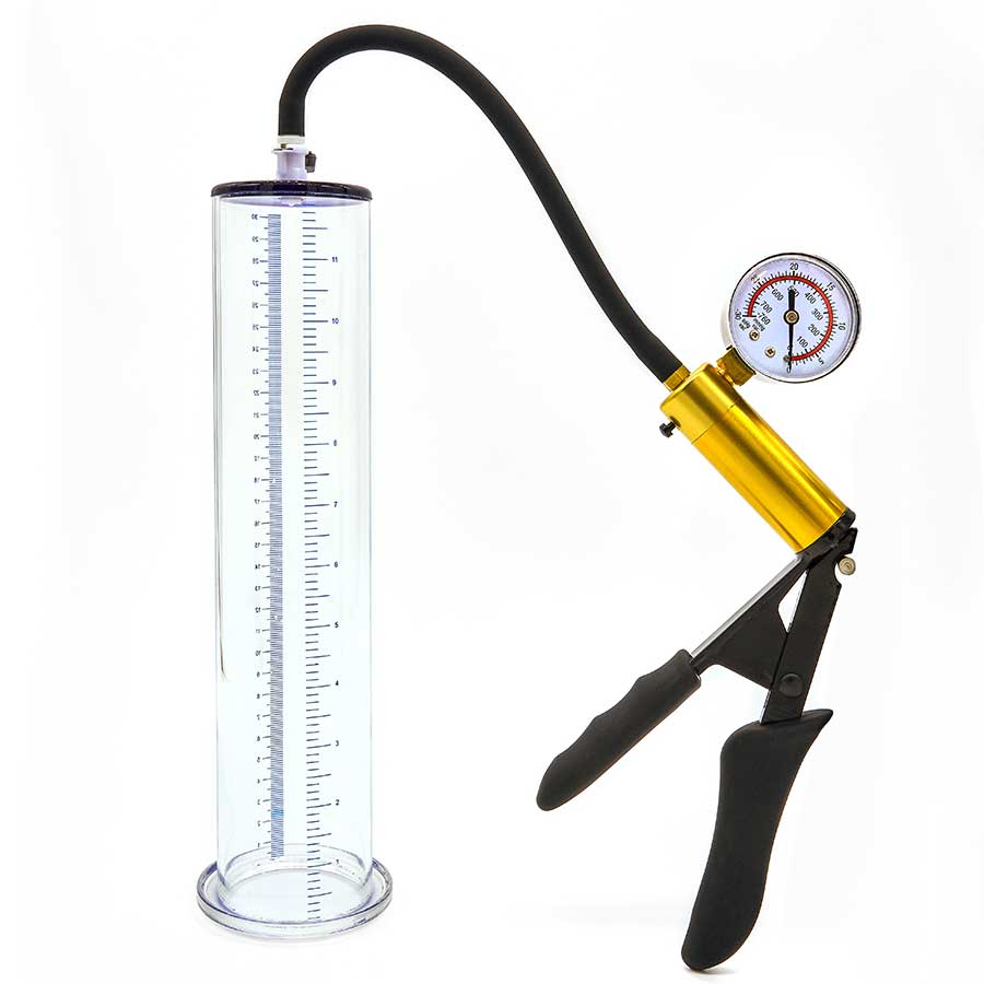 12 Inch Endurance Penis Pump Erection Enlargement System + Silicone Precision Air Grip Penis Pumps