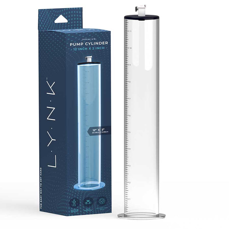 12 Inch Penis Pump Cylinder High Performance Pumping Tube by Lynk Pleasure Accessories