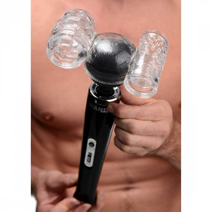 2 in 1 Male Masturbator Tube Stroker Attachment For Magic Wand 2 in 1 Male Masturbator Tube Stroker Attachment For Magic Wand