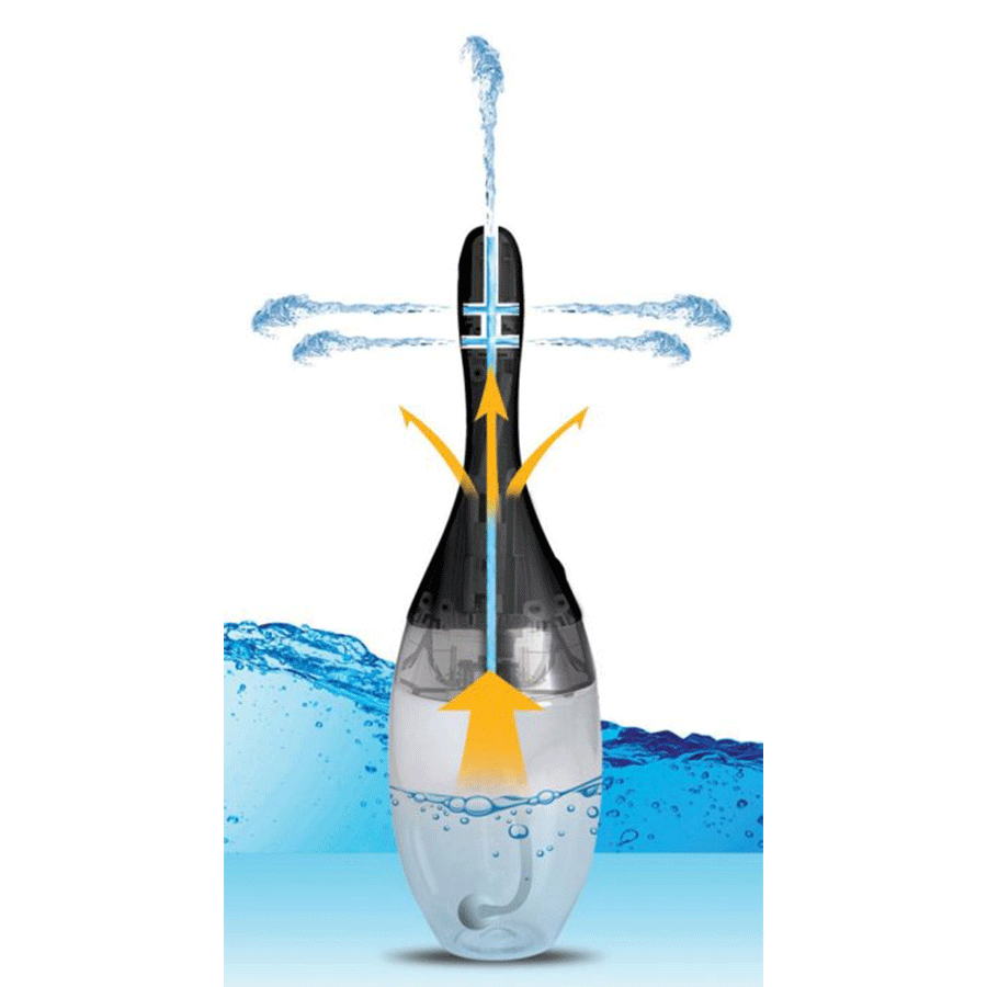 350ml Auto-Vibrating Anal Enema Bulb by CleanStream Anal Douche
