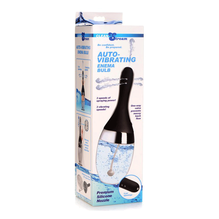 350ml Auto-Vibrating Anal Enema Bulb by CleanStream Anal Douche