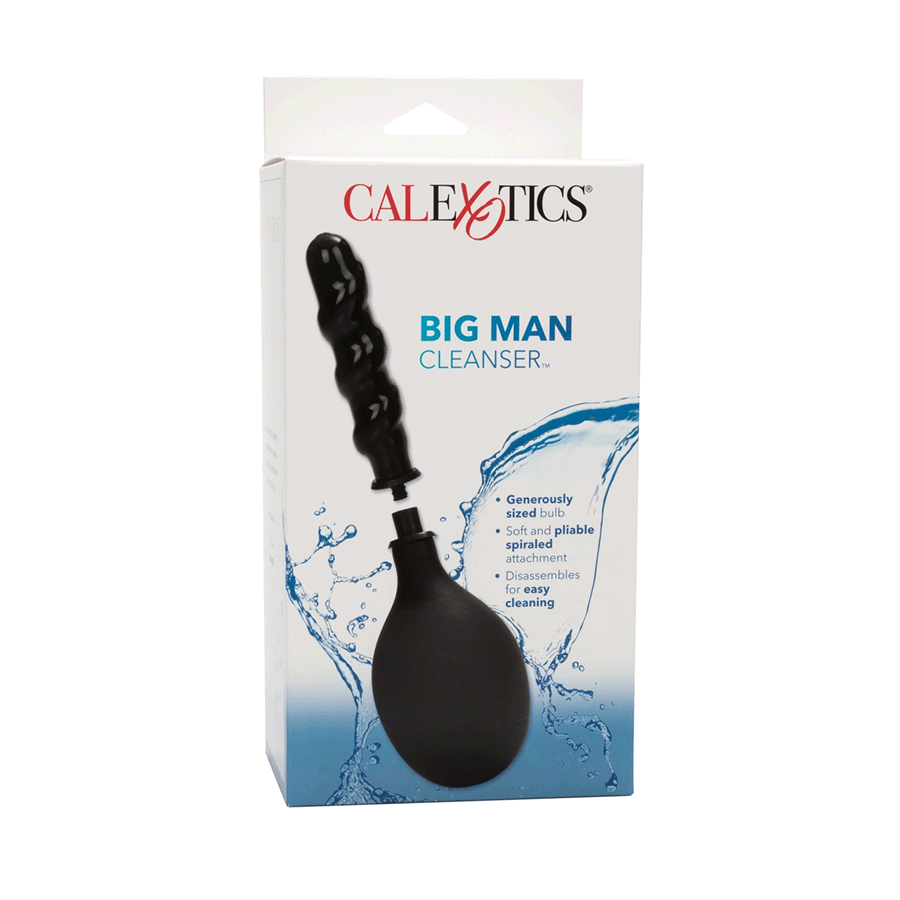 420ml Big Man Cleanser Ribbed Anal Enema Bulb by Cal Exotics