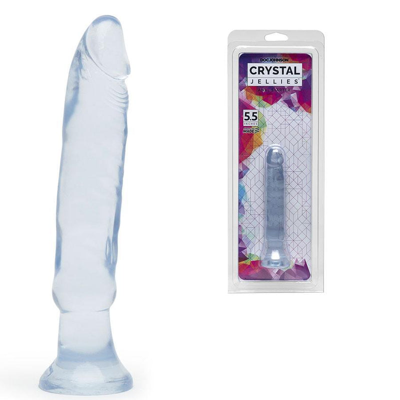 5.5 Inch Crystal Clear Anal Starter Dildo by Doc Johnson 5.5 Inch Crystal Clear Anal Starter Dildo by Doc Johnson