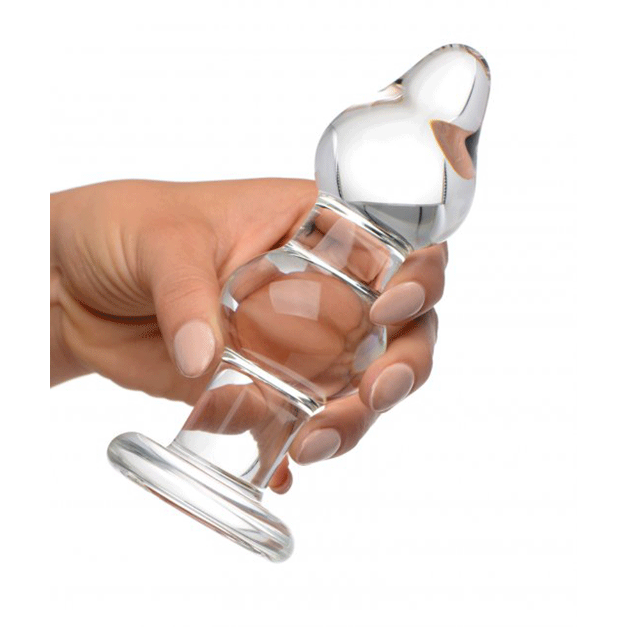 5.75 Inch Param Glass Anal Plug by Prisms Erotic Glass Anal Sex Toys
