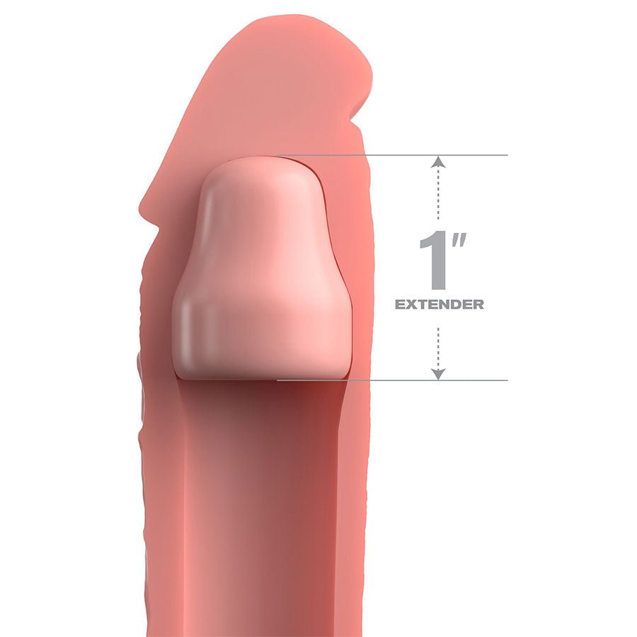 7 Inch Realistic X-Tension Silicone Penis Sleeve Light Cock Sheaths