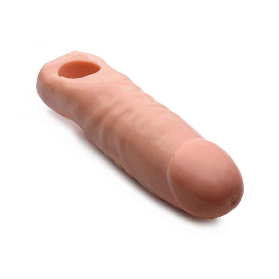 7 Inch Wide Natural Tan Penis Extension by Size Matters Cock Sheaths