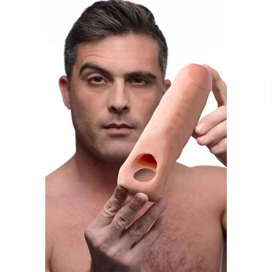 7 Inch Wide Natural Tan Penis Extension by Size Matters Penis Extenders