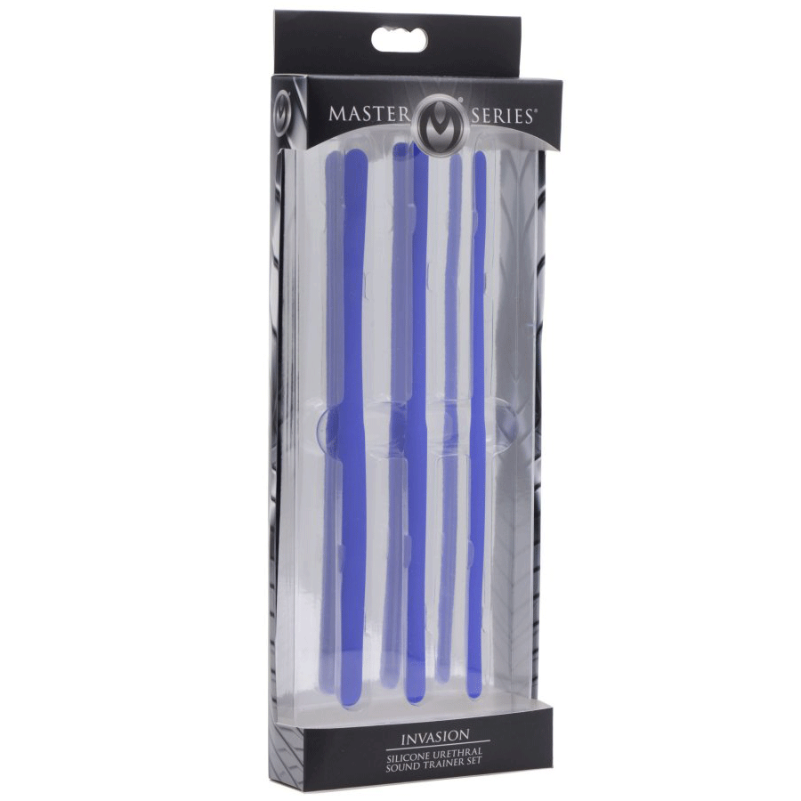 8 Inch Invasion Blue Silicone Urethral Sound Trainer Set for Men Urethral Sounds