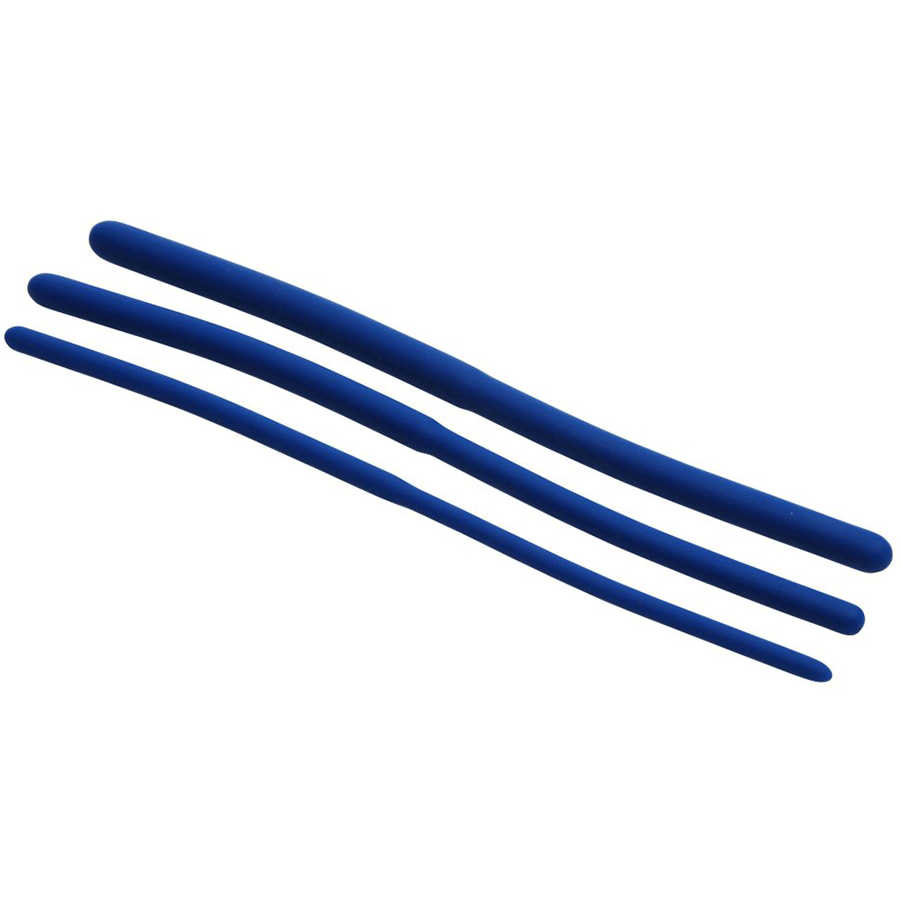 8 Inch Invasion Blue Silicone Urethral Sound Trainer Set for Men Urethral Sounds