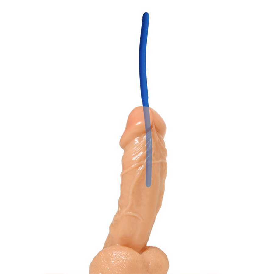 8 Inch Invasion Blue Silicone Urethral Sound Trainer Set for Men Urethral Sounds