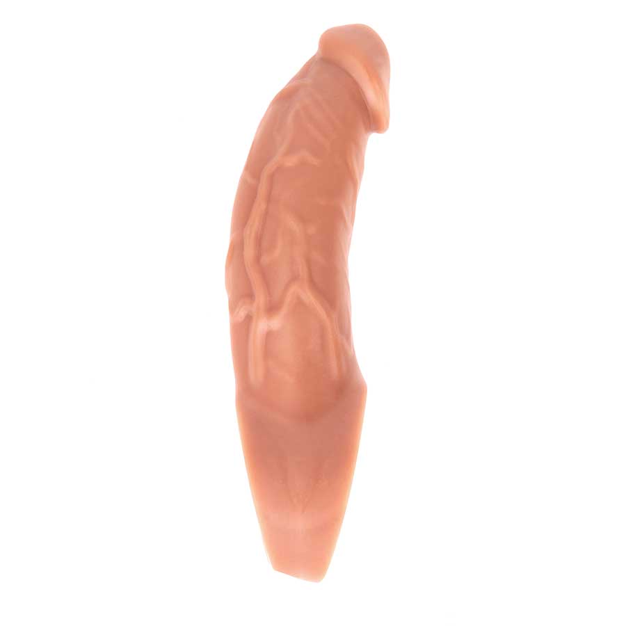 9 Inch Realistic Performance Penis Sleeve Natural Silicone Girth Enhancer Cock Sheaths