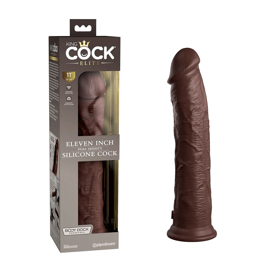 King Cock Elite 11 Inch Dual Density Silicone Dildo by Pipedream Products