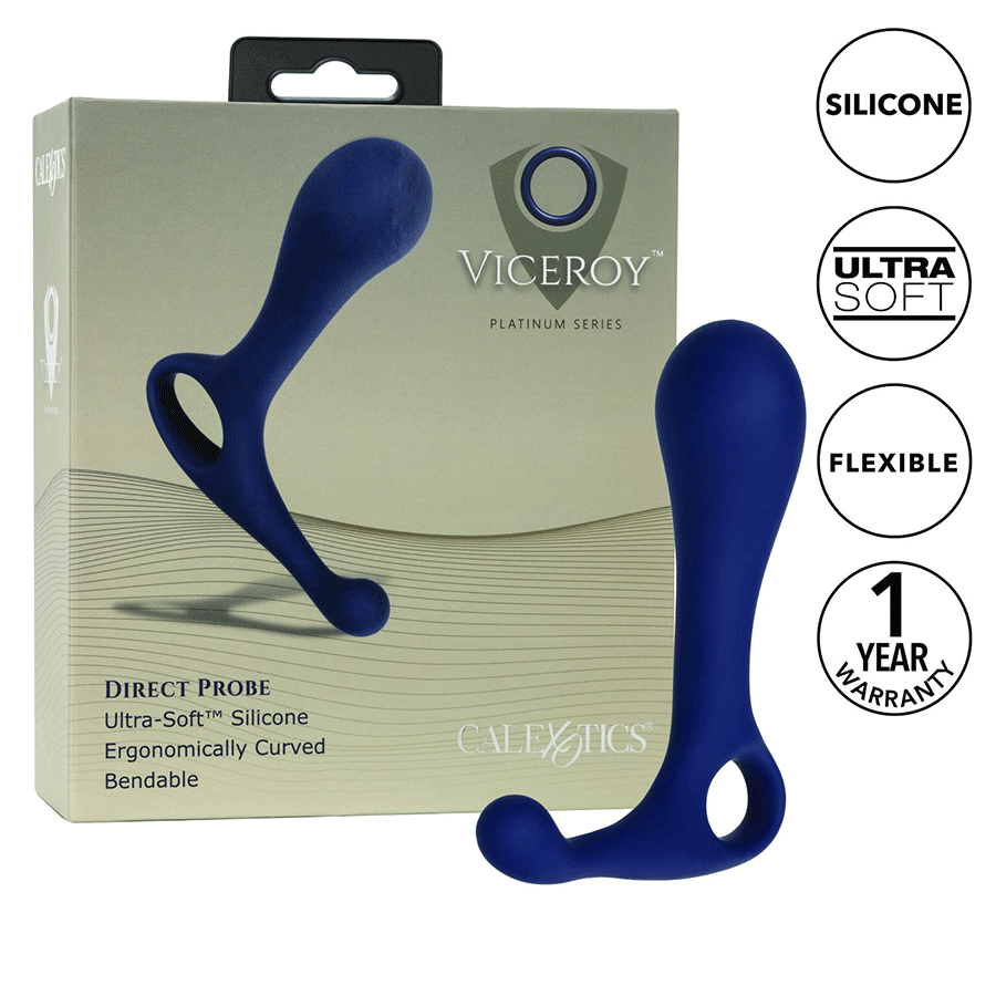 Viceroy Direct Blue Silicone Anal Probe by Cal Exotics
