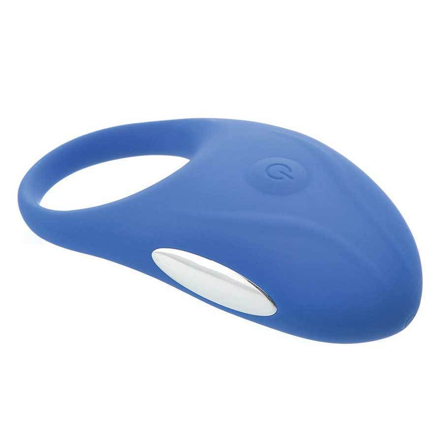 Adam and Eve Vibrating Cock Ring Blue Silicone Couples Rechargeable Sex Toy Cock Rings
