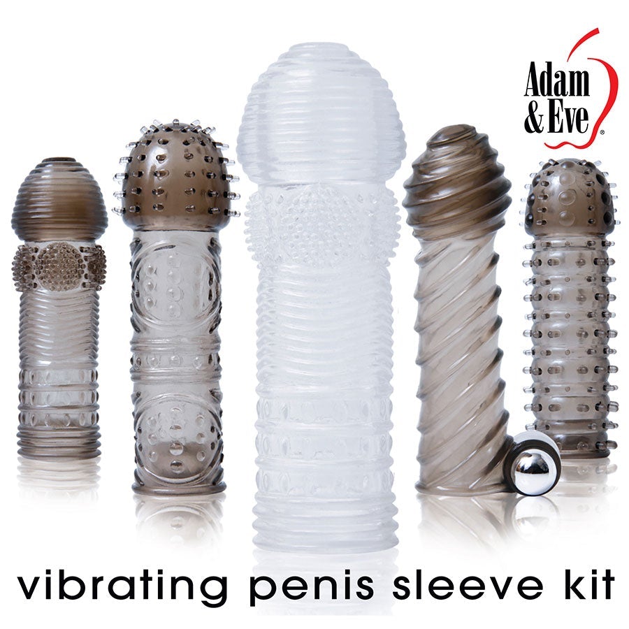 Adam and Eve Vibrating Penis Sleeve Kit Cock Sheaths