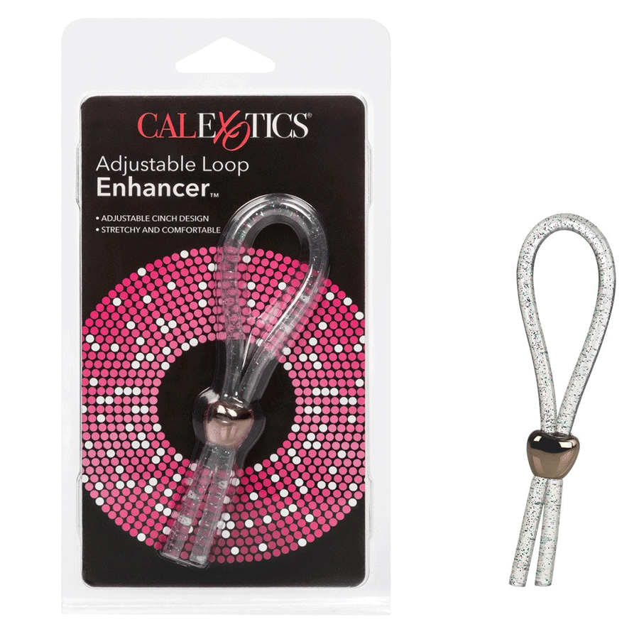 Adjustable Loop Enhancer Clear Cock Ring by Cal Exotics Cock Rings