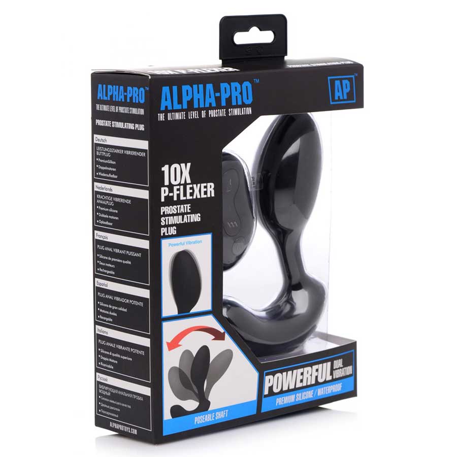 Alpha Pro 10X P-Flexer Silicone Prostate Stimulating Plug Anal Sex Toys