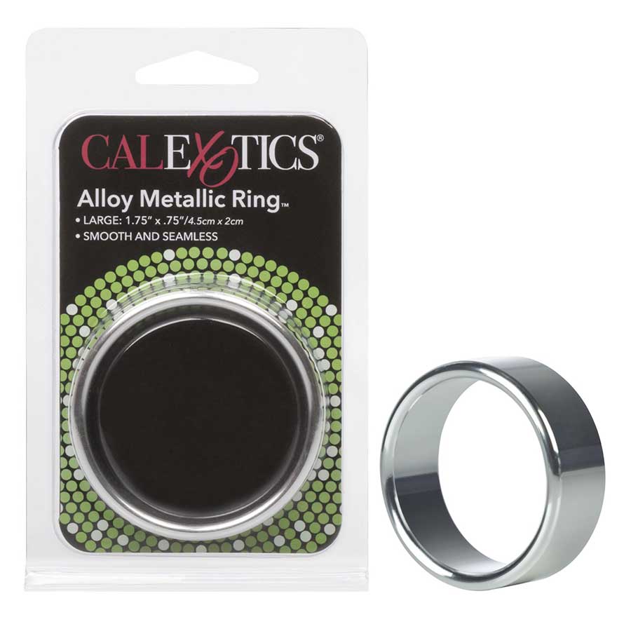 Aluminum Alloy Metallic Wide Cock Ring by Cal Exotics | Medium, Large, &amp; XL Cock Rings Large