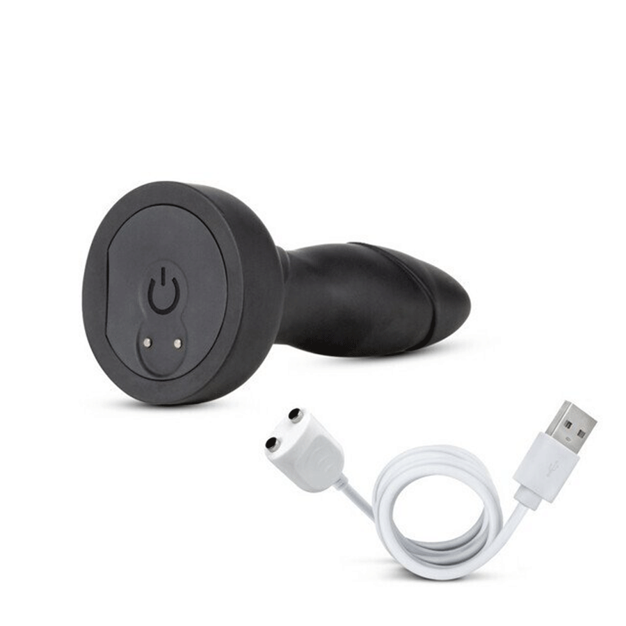 Anal Adventures Platinum 5.75 Inch Drive Rechargeable Butt Plug Silicone with Remote by Blush Novelties Anal Sex Toys