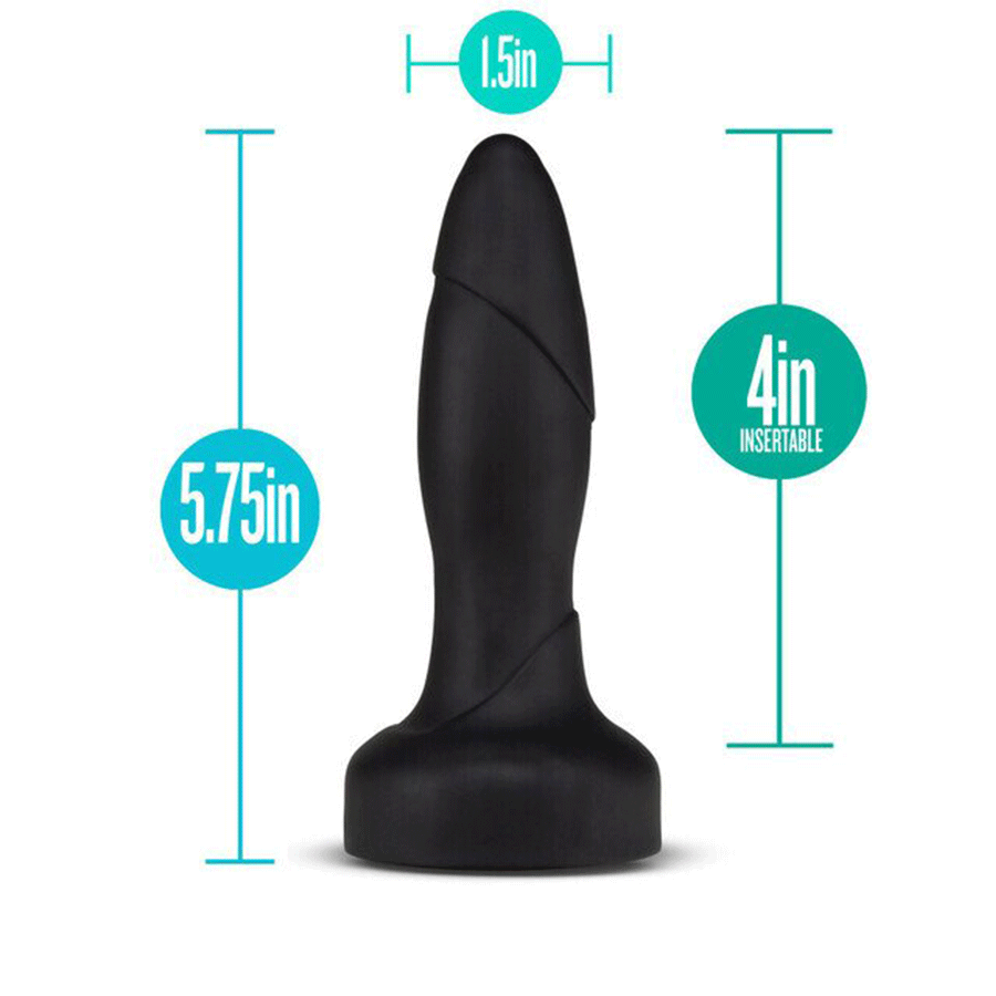 Anal Adventures Platinum 5.75 Inch Drive Rechargeable Butt Plug Silicone with Remote by Blush Novelties Anal Sex Toys