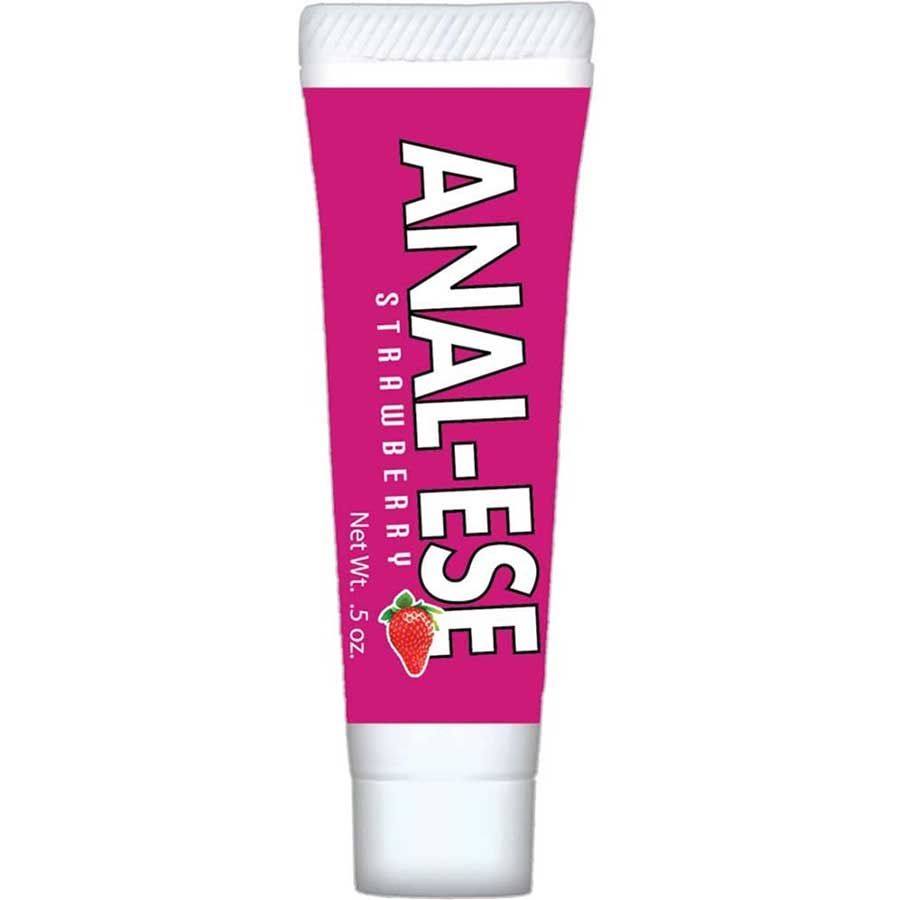 Anal Ese | Flavored Anus Numbing &amp; Desensitizing Cream Lubricant .5 oz / Strawberry