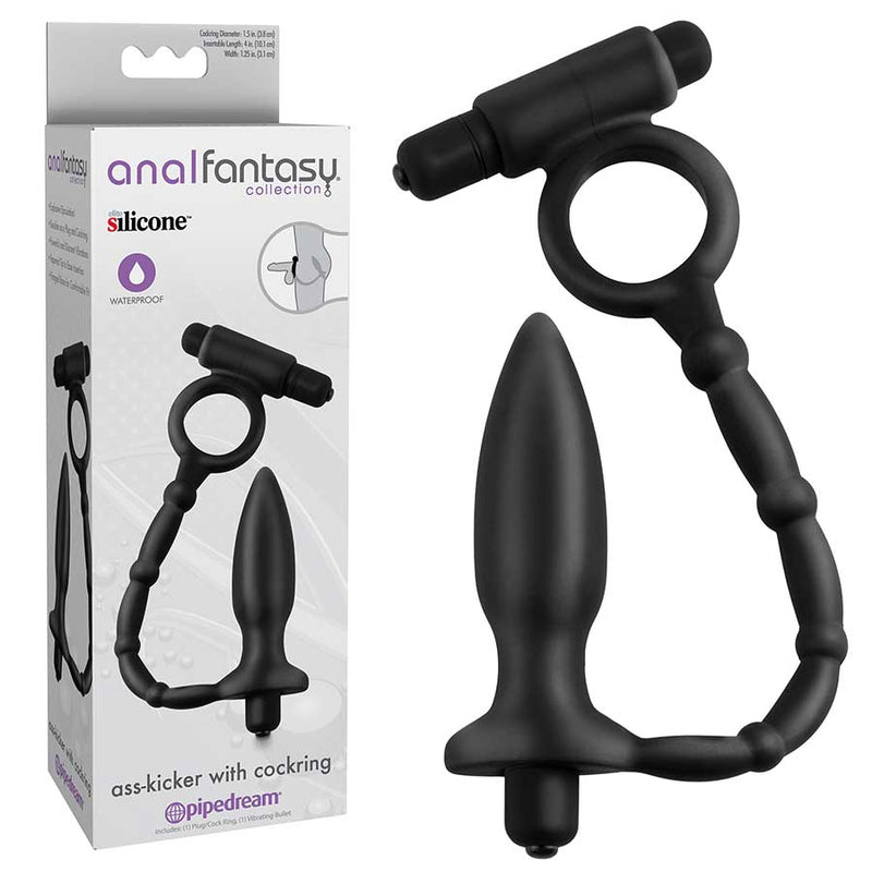 Anal Fantasy Ass Kicker With Cock Ring by Pipedream Products Cock Rings