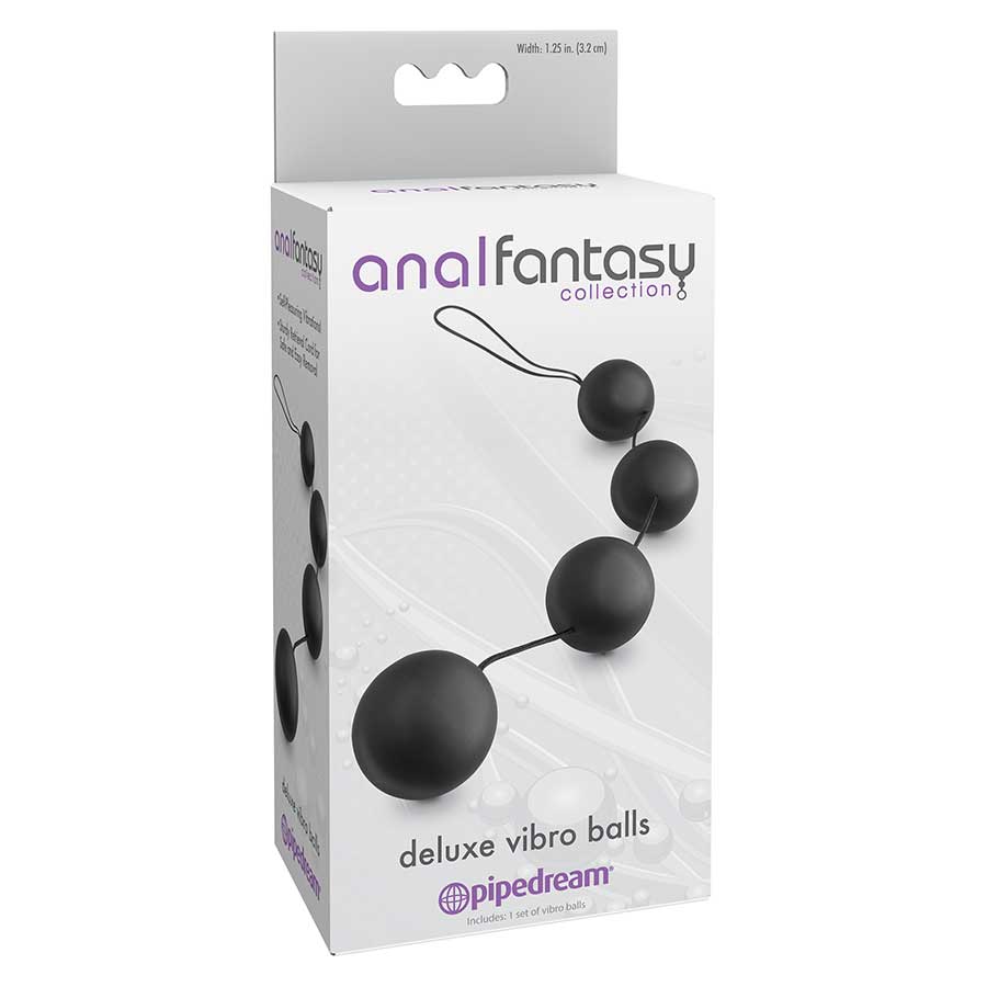 Anal Fantasy Collection Deluxe Vibro Black Anal Balls by Pipedream Anal Fantasy Collection Deluxe Vibro Black Anal Balls by Pipedream