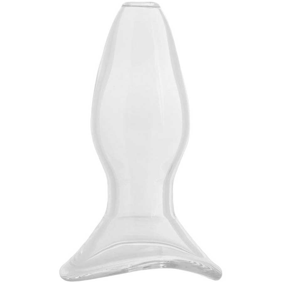 Anal Fantasy Elite Large Anal Gaper Clear Glass Open Tunnel Butt Plug by Pipedream Anal Sex Toys