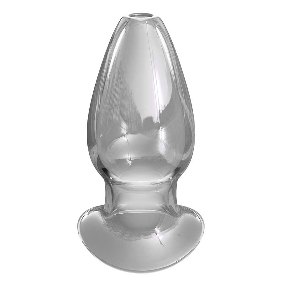 Anal Fantasy Elite Mega Anal Gaper Clear Glass Open Tunnel Butt Plug Anal Sex Toys