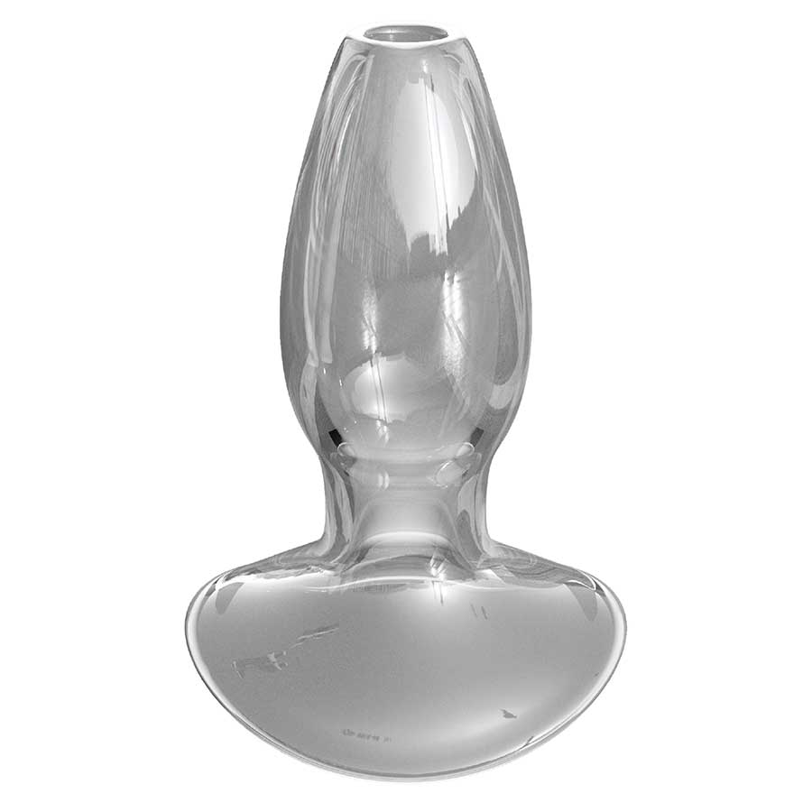 Anal Fantasy Elite Small Anal Gaper Clear Glass Open Tunnel Butt Plug by Pipedream Products Anal Sex Toys
