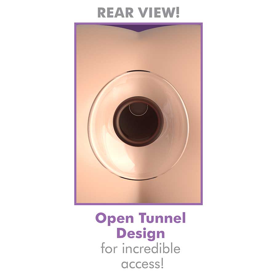 Anal Fantasy Elite Small Anal Gaper Clear Glass Open Tunnel Butt Plug Anal Fantasy Elite Small Anal Gaper Clear Glass Open Tunnel Butt Plug