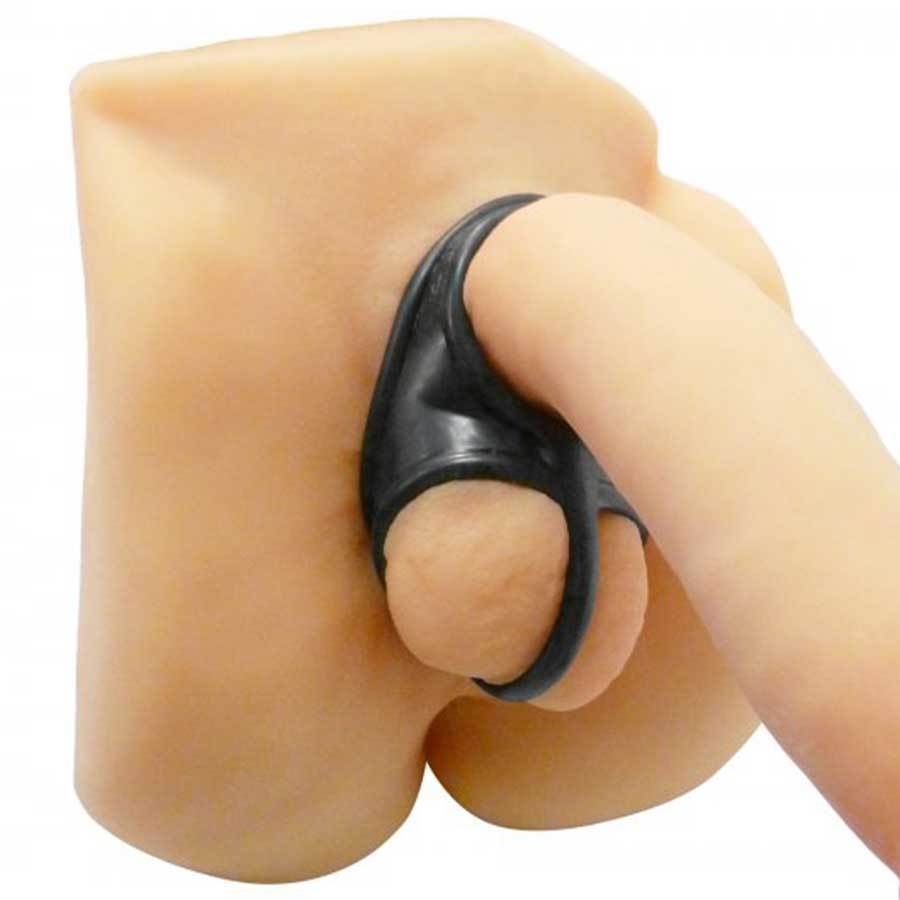 Annex Cock Ring Erection Enhancer & Ball Splitter Black Cock Rings