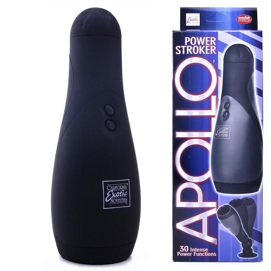 Apollo Power Stroker Male Masturbator by Cal Exotics Masturbators Black