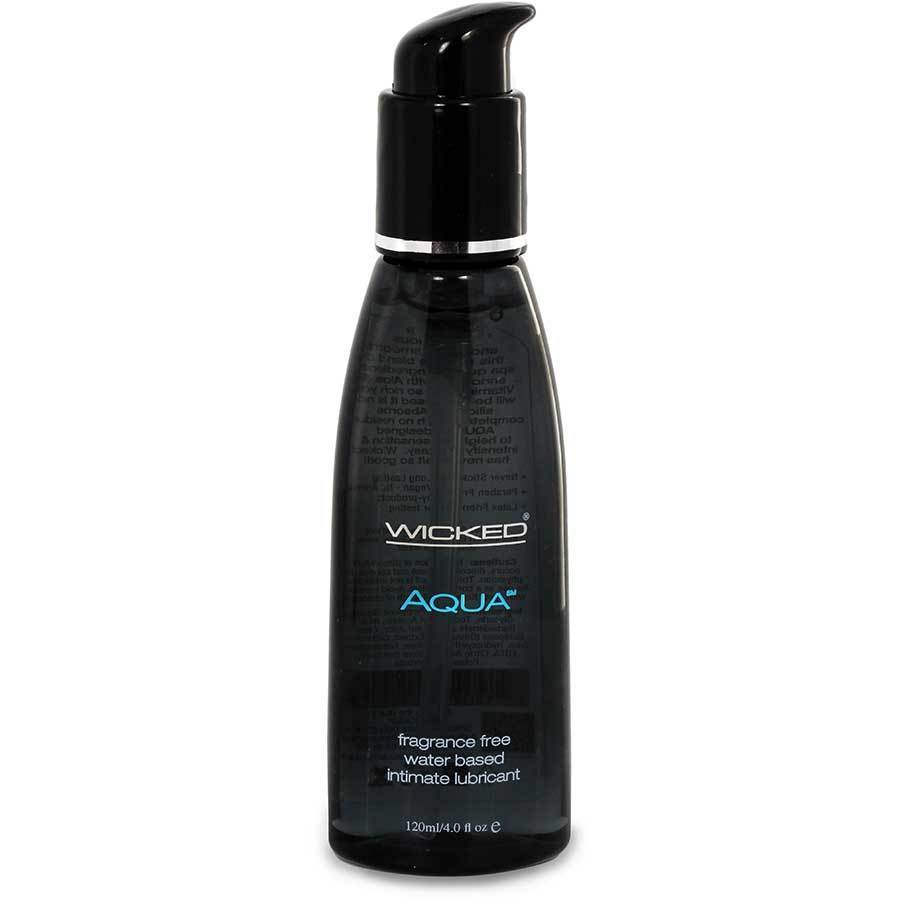 Aqua Water Based Sex Lubricant by Wicked Sensual Care 4 oz Lubricant