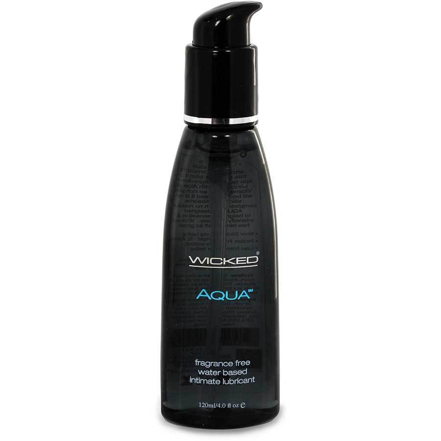 Aqua Water Based Sex Lubricant by Wicked Sensual Care 4 oz Aqua Water Based Sex Lubricant by Wicked Sensual Care 4 oz