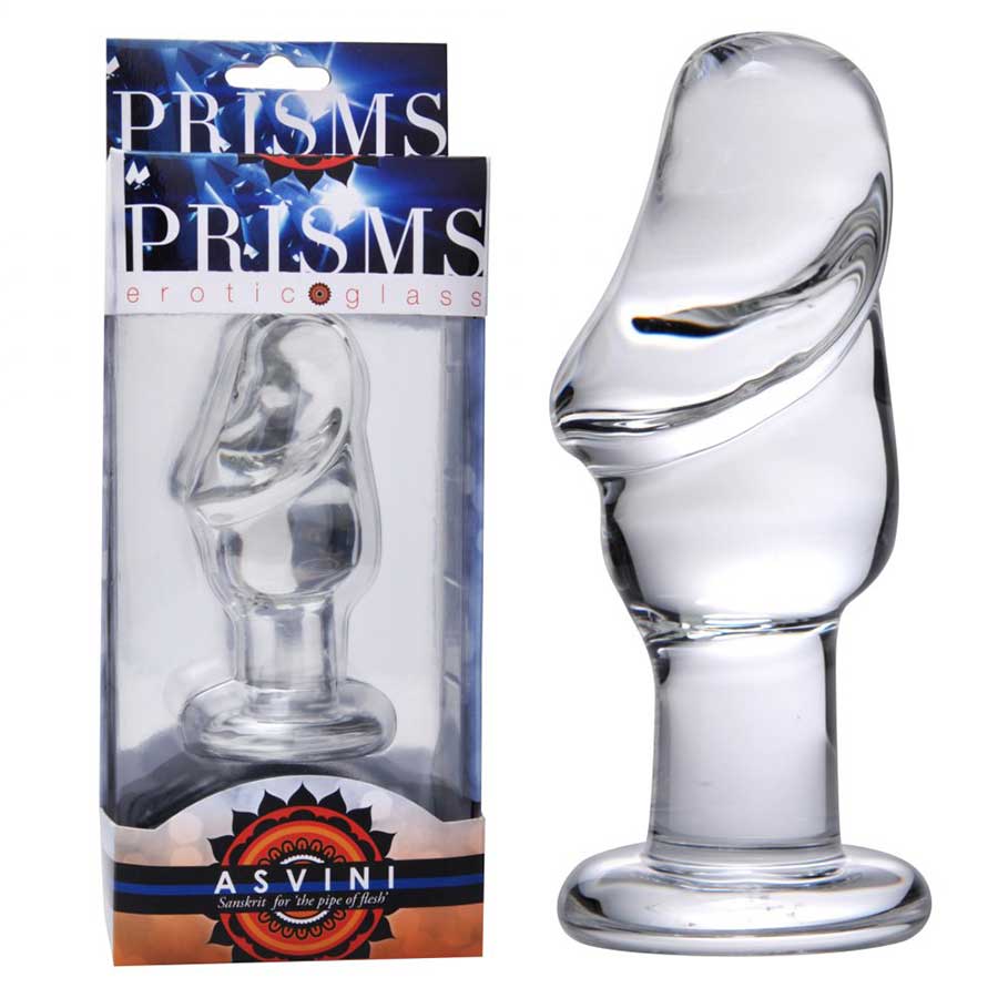 Asvini Glass Penis Shaped Anal Plug by Trinity Vibes Anal Sex Toys