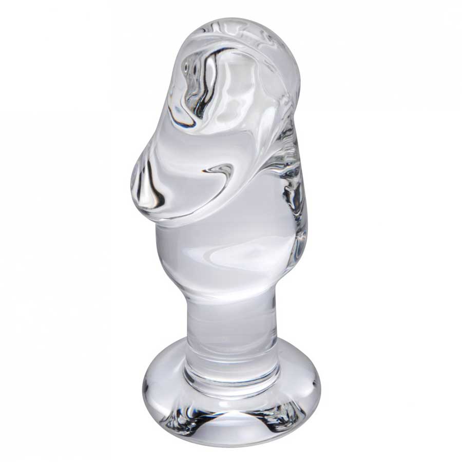 Asvini Glass Penis Shaped Anal Plug by Trinity Vibes Anal Sex Toys